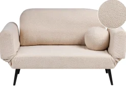 Sovesofa 2 personers DOROTEA Boucle Beige