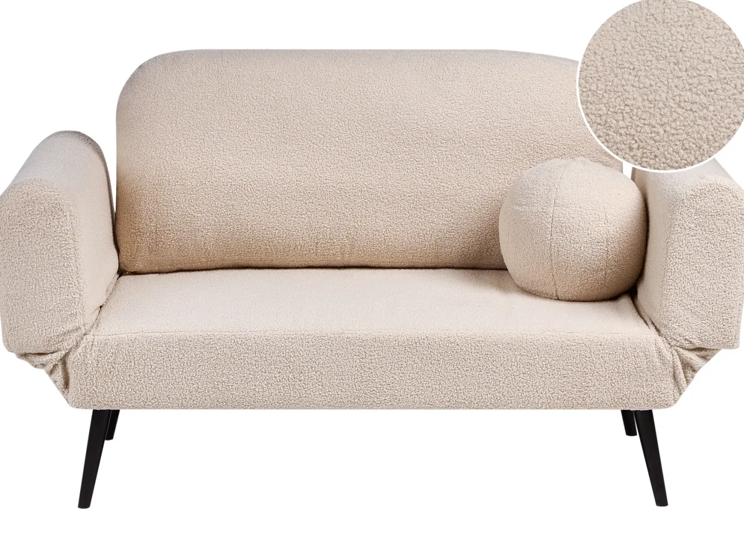 Sovesofa 2 personers DOROTEA Boucle Beige