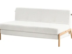 Sovesofa 2 personers EDLAND Boucle Cremehvid