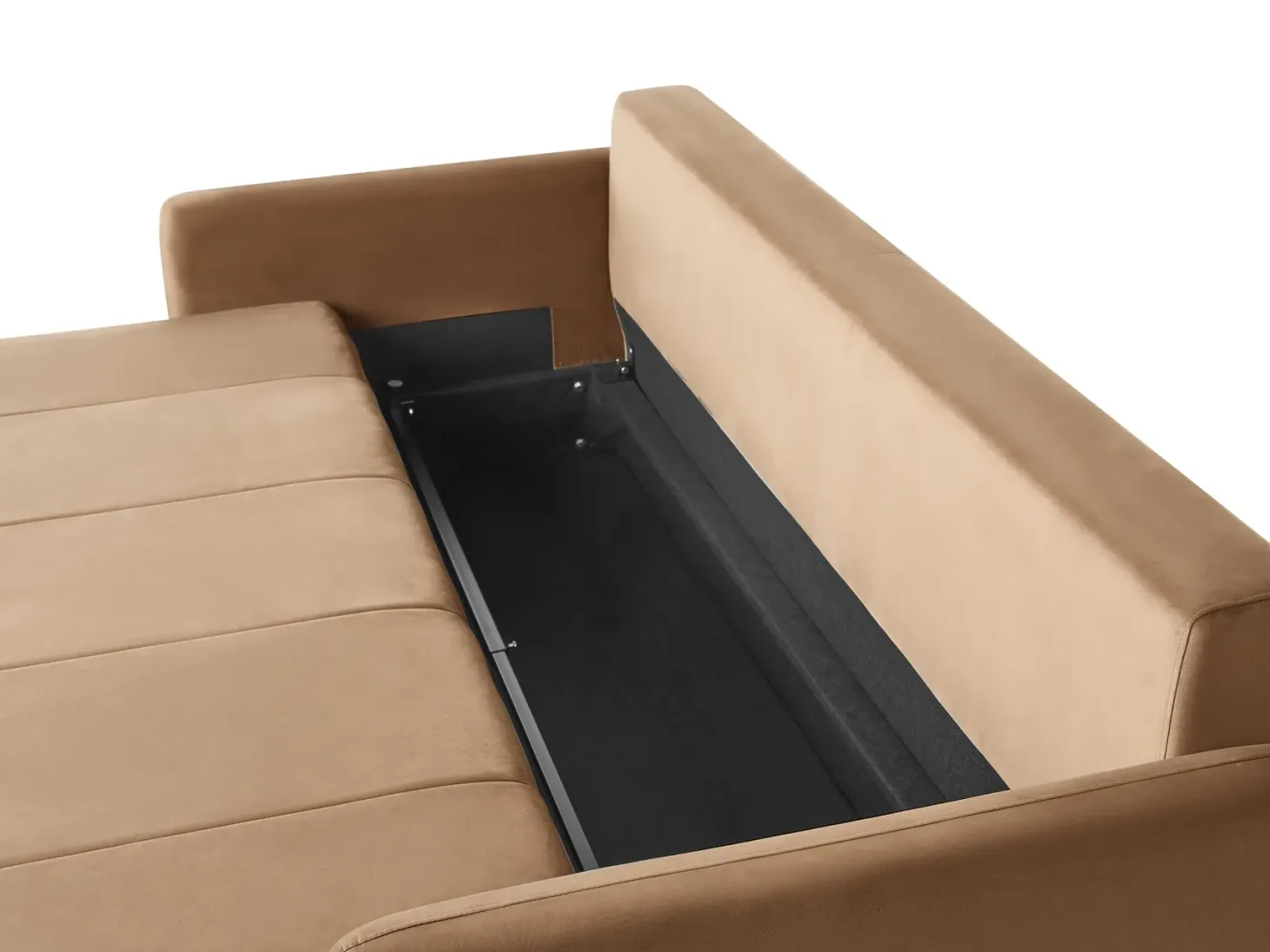 Sovesofa 3 personers EGGE Velour Lysebrun