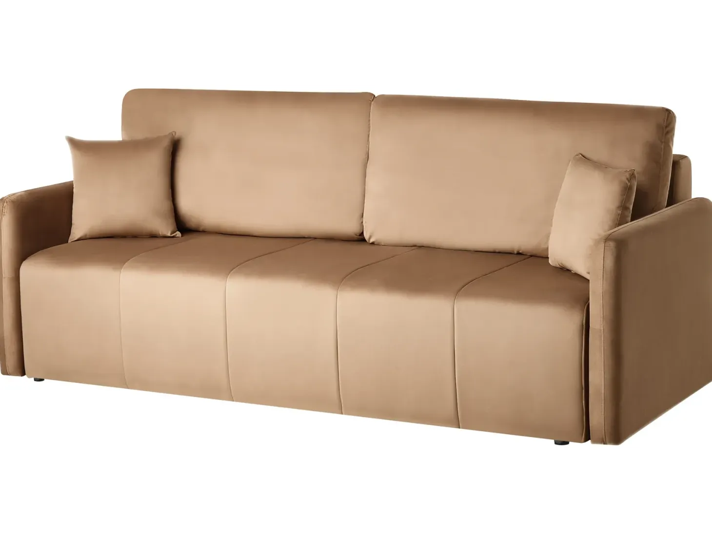 Sovesofa 3 personers EGGE Velour Lysebrun