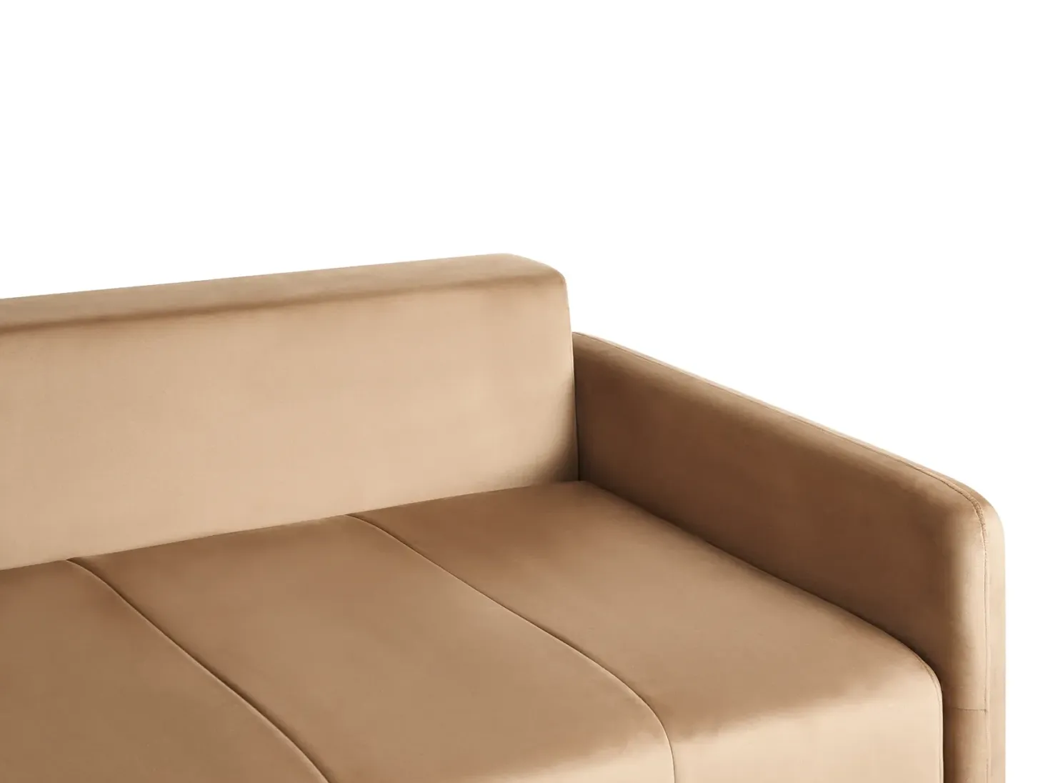 Sovesofa 3 personers EGGE Velour Lysebrun