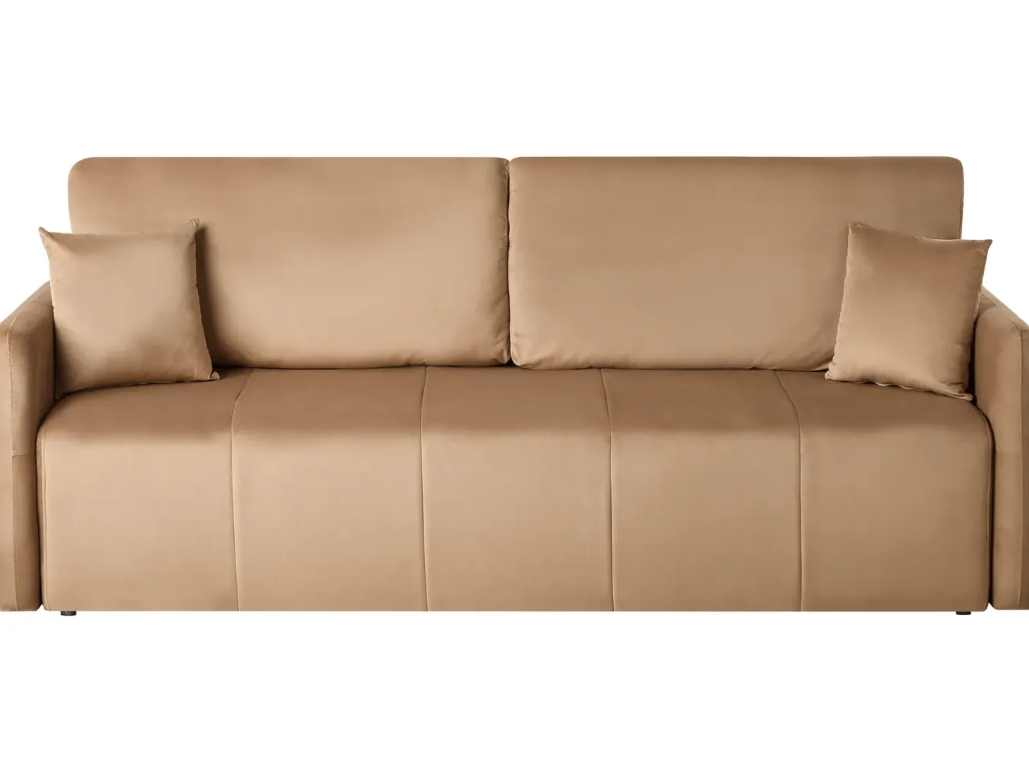 Sovesofa 3 personers EGGE Velour Lysebrun