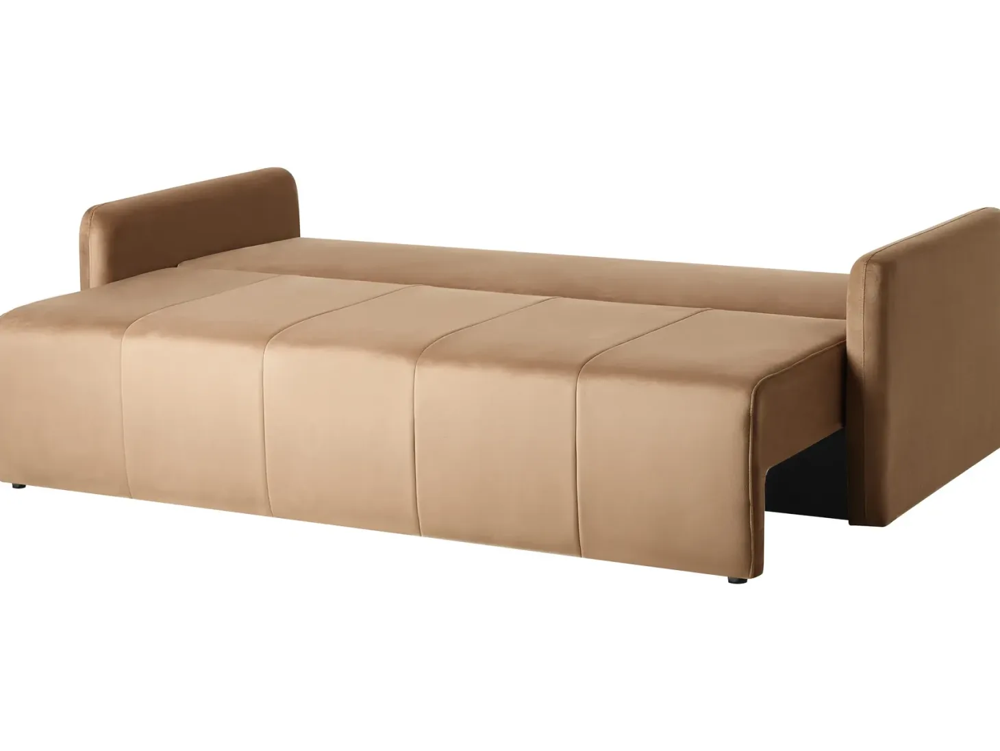 Sovesofa 3 personers EGGE Velour Lysebrun