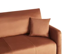 Sovesofa 3 personers EGGE Velour Guldbrun