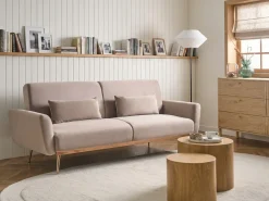 Sovesofa 3 personers EINA Velour Brungrå