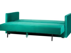 Sovesofa 3 personers EKSJO Velour Smaragdgrøn med opbevaring