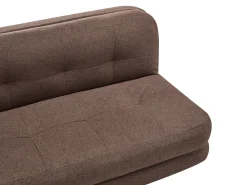 Sovesofa 2 personers ESBJERG Kunstlinned Brun