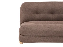 Sovesofa 2 personers ESBJERG Kunstlinned Brun
