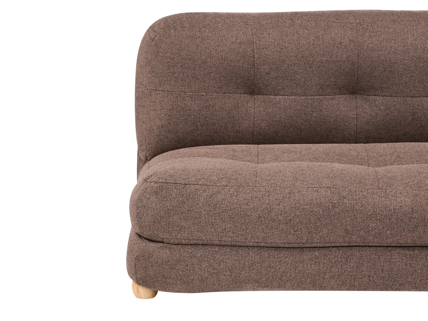 Sovesofa 2 personers ESBJERG Kunstlinned Brun