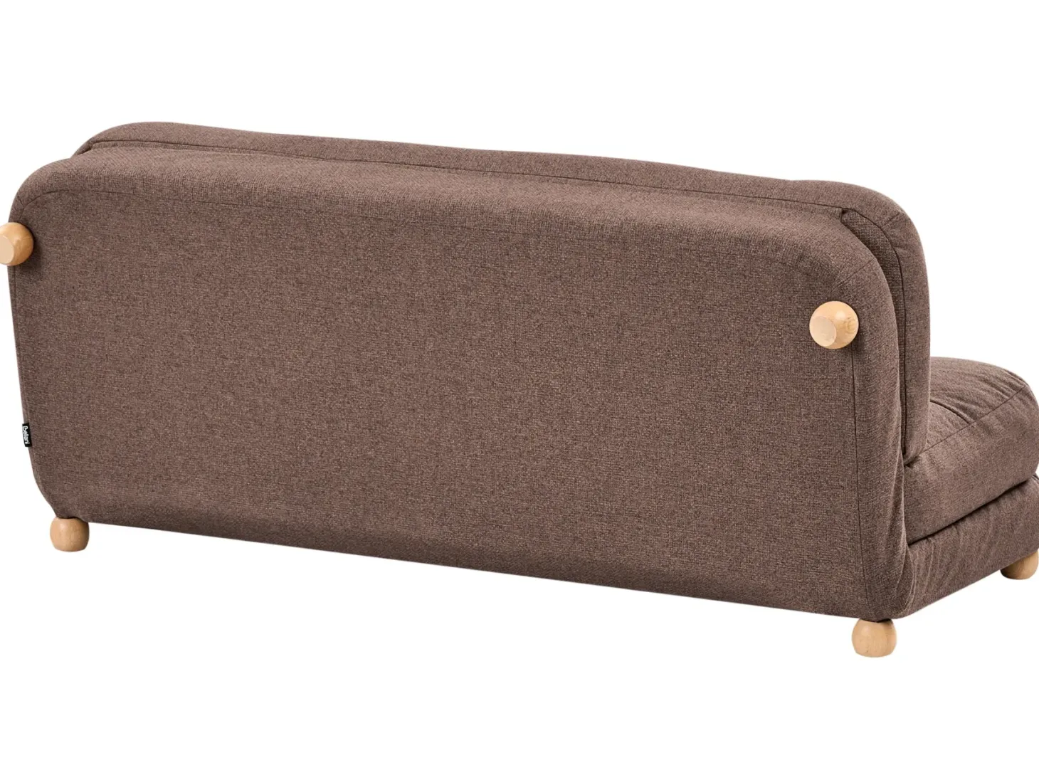 Sovesofa 2 personers ESBJERG Kunstlinned Brun