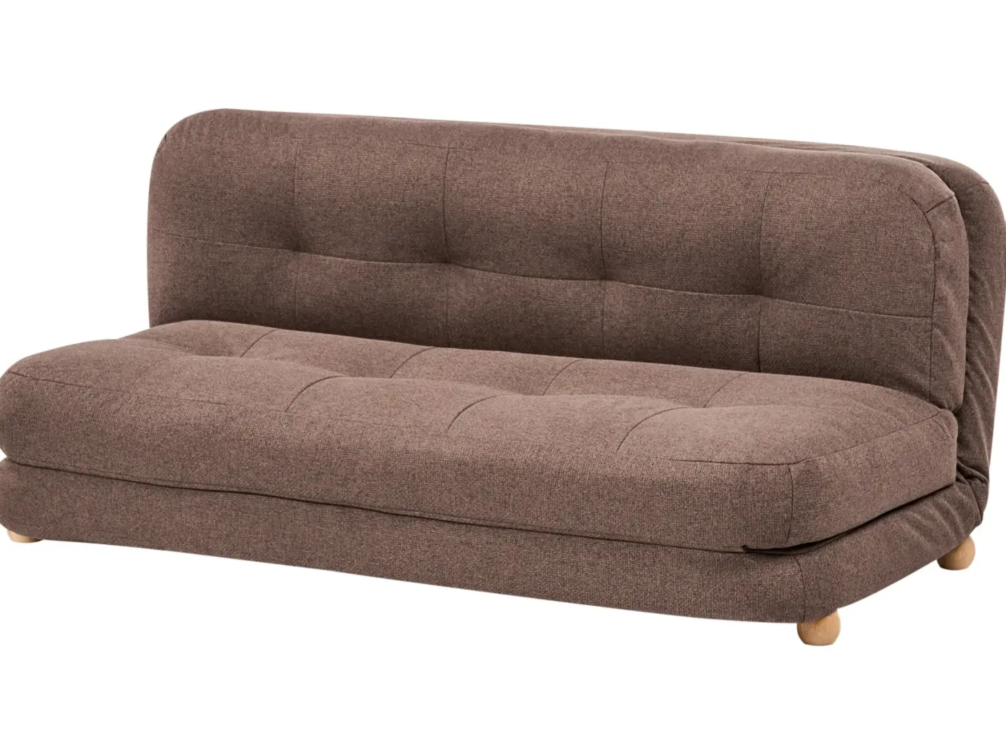 Sovesofa 2 personers ESBJERG Kunstlinned Brun