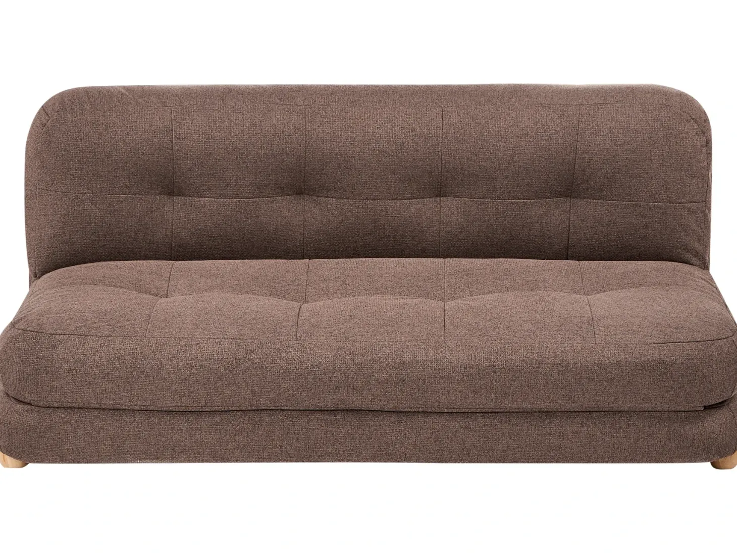 Sovesofa 2 personers ESBJERG Kunstlinned Brun