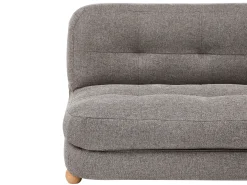 Sovesofa 2 personers ESBJERG Kunstlinned Mørkegrå