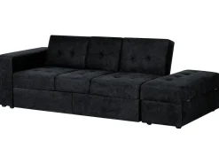 Sovesofa 3 personers FALSTER Sort med opbevaring