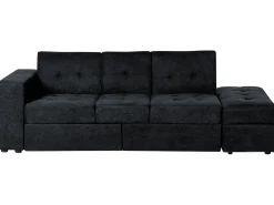 Sovesofa 3 personers FALSTER Sort med opbevaring