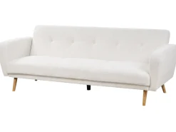 Sovesofa 3 personers FLORLI Boucle Cremehvid