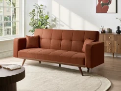 Sovesofa 3 personers HJULBY Guldbrun