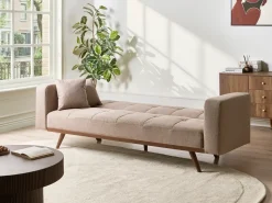 Sovesofa 3 personers HJULBY Lysebrun