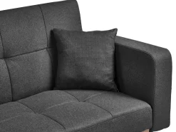 Sovesofa 3 personers HJULBY Sort
