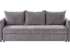 Sovesofa 3 personers HOLSEN Chenille Brungrå med opbevaring