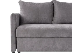 Sovesofa 3 personers HOLSEN Chenille Brungrå med opbevaring