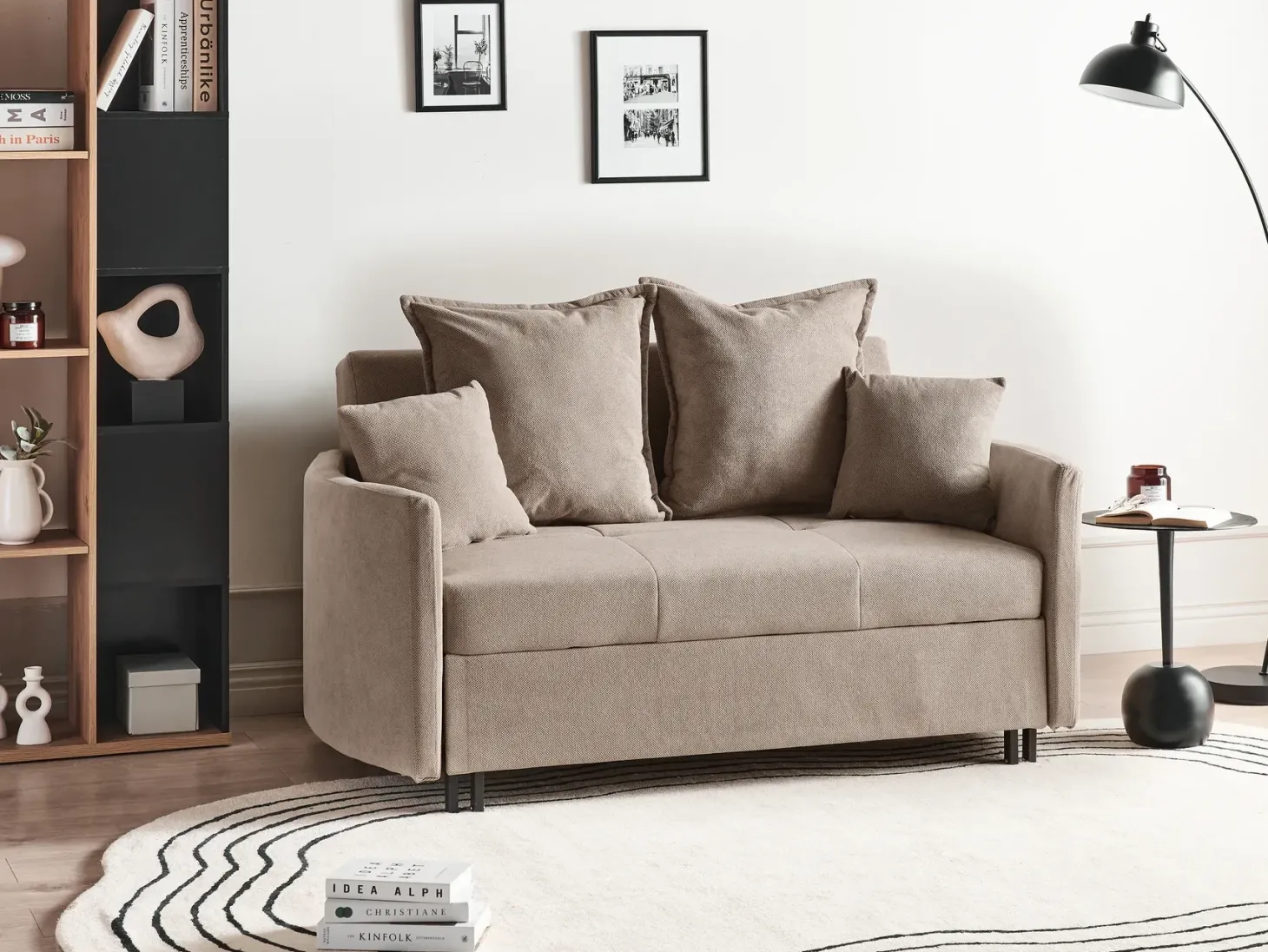 Sovesofa 2 personers HOVIN Brungrå