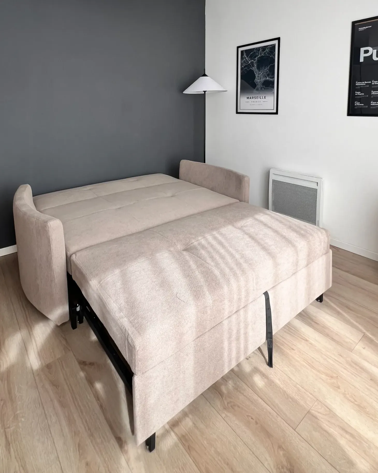 Sovesofa 2 personers HOVIN Brungrå