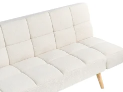 Sovesofa 2 personers INGARO Boucle Cremehvid