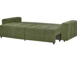 Sovesofa 3 personers INNVIK Grøn med opbevaring