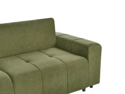 Sovesofa 3 personers INNVIK Grøn med opbevaring