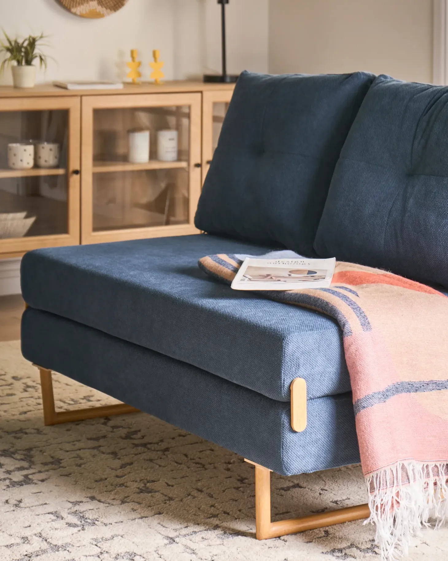 Sovesofa 2 personers JERSLEV Blå