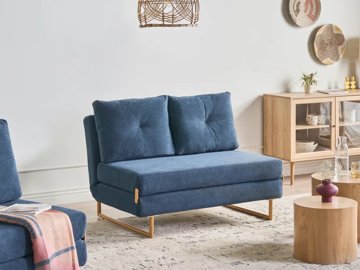 Sovesofa 2 personers JERSLEV Blå