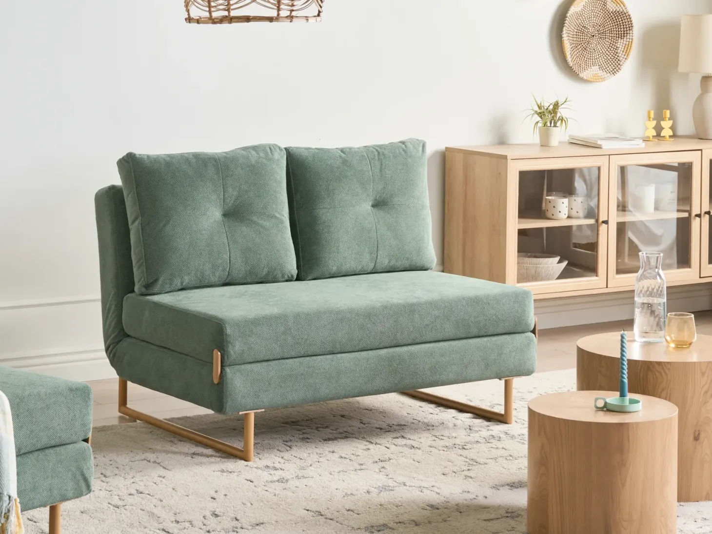Sovesofa 2 personers JERSLEV Lysegrøn
