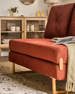 Sovesofa 2 personers JERSLEV Rød