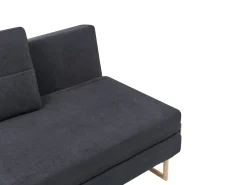 Sovesofa 2 personers JERSLEV Sort