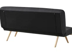 Sovesofa 2 personers KALFAFEL Sort