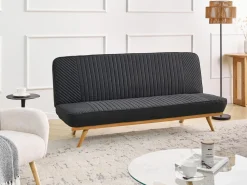Sovesofa 2 personers KALFAFEL Sort