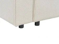 Sovesofa 3 personers KARILA Lys Beige med opbevaring Venstrevendt