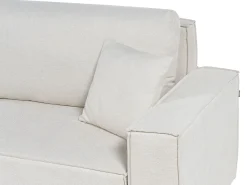 Sovesofa 3 personers KARILA Lys Beige med opbevaring Højrevendt