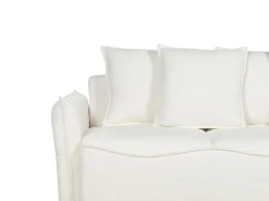 Sovesofa 3 personers KRAMA Boucle Hvid med opbevaring