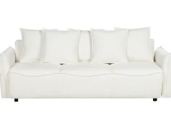 Sovesofa 3 personers KRAMA Boucle Hvid med opbevaring