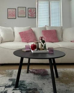 Sovesofa 3 personers KRAMA Boucle Hvid med opbevaring