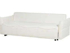 Sovesofa 3 personers KRAMA Boucle Hvid med opbevaring