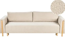 Sovesofa 3 personers KVAM Boucle Lys Beige med opbevaring