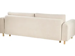 Sovesofa 3 personers KVAM Boucle Lys Beige med opbevaring