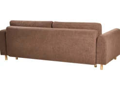 Sovesofa 3 personers KVAM Boucle Brun med opbevaring