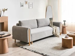 Sovesofa 3 personers KVAM Grå med opbevaring