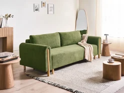 Sovesofa 3 personers KVAM Grøn med opbevaring