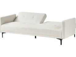 Sovesofa 3 personers LUCAN Boucle Cremehvid